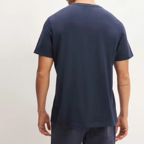 NWT Everlane T-Shirt Men‎ Crew Short Sleeve  Cotton Blue Medium Sustainable - Picture 2 of 4